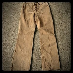 Suede pants
